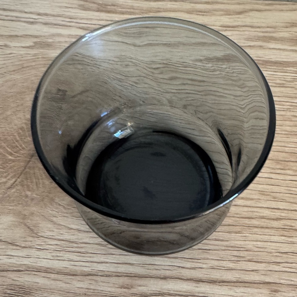 Libbey Apollo Dusky Blue Low Ball Juice Glass Vintage Smoky Navy Colorful - Picture 3 of 6